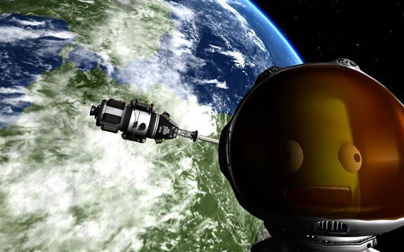 here is one of the last photos we processed from Cmdr Jeb's flight. A fitting tribute, we think. RIP brave soul