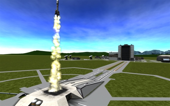 here is the ComSat II launch photo from the water tower