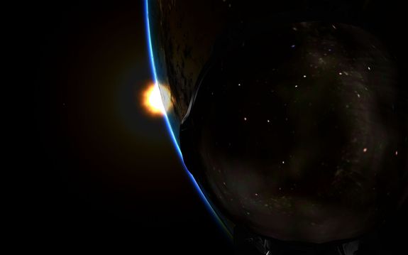 Capt Bob is faring well up in space. He did some EVA and took a sunset selfie