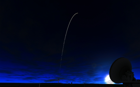 it really was a beautiful launch this morning at sunrise. We've certainly improved our launch arc