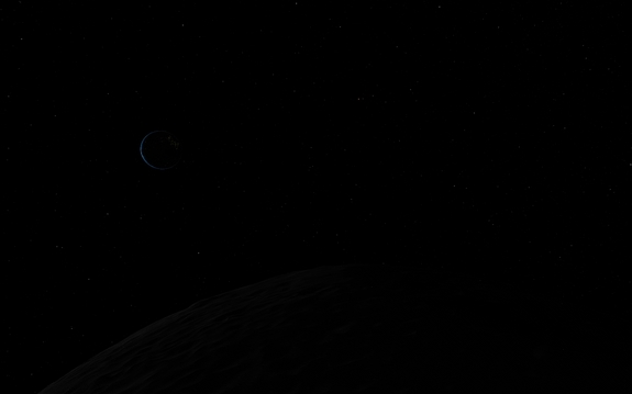 Kerbin glitters like a jewel in space. Mu-SCAN completed its low-orbital secondary science mission this morning