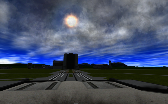 photo from the lander cam as the sun begins to set. Work on our 2 Mun mission rockets will continue today in the VAB