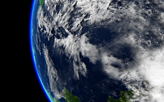 Wehrtop says he's enthralled by the sight of the thin blanket of air that protects us from the harshness of space