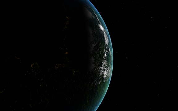 while we continue to run system checks and plot our Mun transfer burn, here is an orbital photo to enjoy