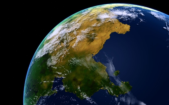 might as well make use of a camera in orbit while we have one. Check out the Great Desert