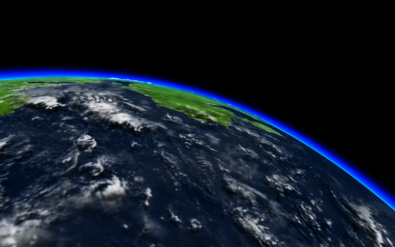 launch team handing spacecraft over to the mission team, who have a transfer burn to plot. Here's a view from orbit