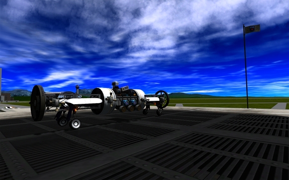 Lupek has been hooked up to its delivery vehicle that will land it on Mun, we'll be testing release today
