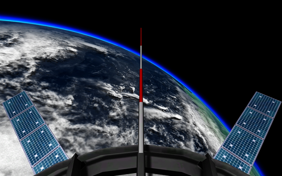here's an image from the atmospheric probe, which has a camera angled down for photos during descent