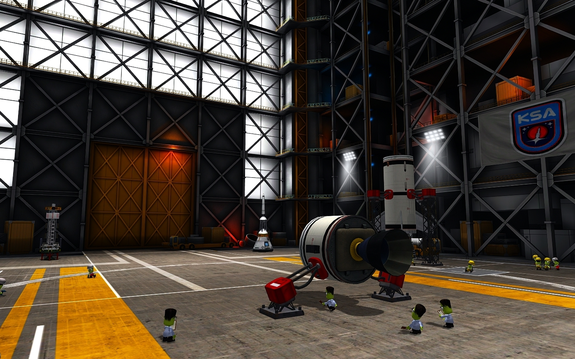 Du-SCAN has been checked out, Mk1-2 capsule assembled and now the orbital stage is undergoing preparation in the VAB