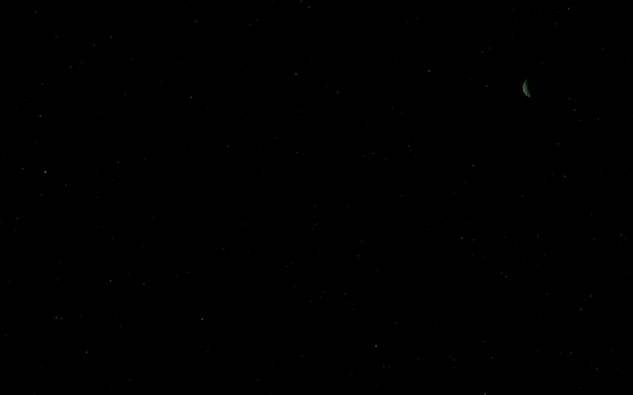 34,783km from Minmus, ComSat Minmus I will be traveling < 100m/s by the time we intercept its SOI (Eve to the left)