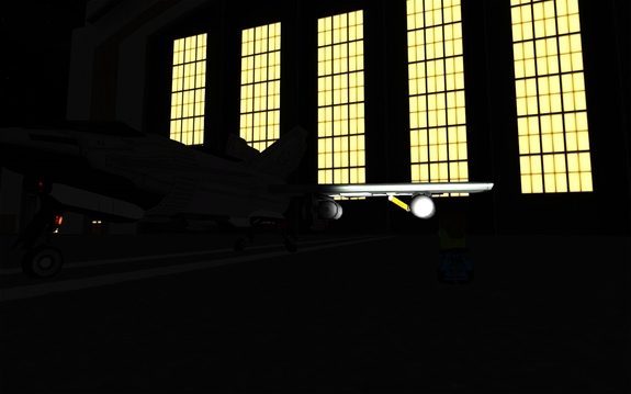 Flight Officer Kirk is out doing his visual inspection of the Raker prior to takeoff, photo by a ground crew member