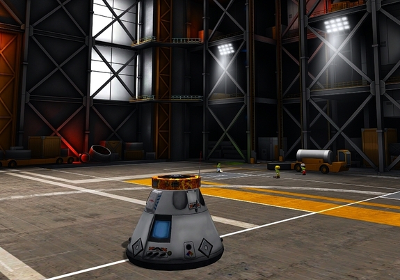 VAB is readying the Mk1-2 for its drop test later today @ 14:00 UTC: Full chute deployment, remote operation, RCS