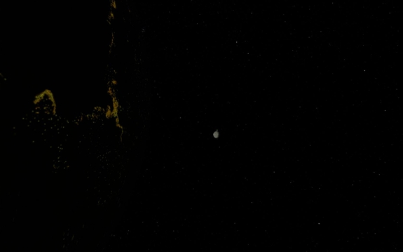now here's a sight to behold - Jool sitting on top of Mun. Note to selves: PUT CAMERAS ON ALL THE THINGS 