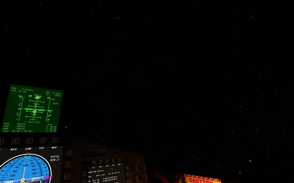 Kirk stares up into space from 10Km