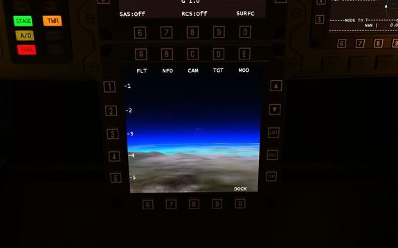 Mun rise via the forward camera onboard the Raker