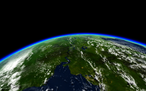 first orbital image transmitted as Mun II cruises 103km over the Crater River delta