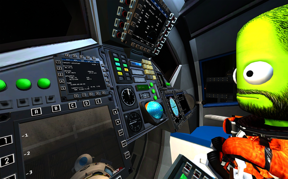 we are holding at T-35min as crews clear the pad. Wehrtop used the break to take a photo of Bob in the command seat