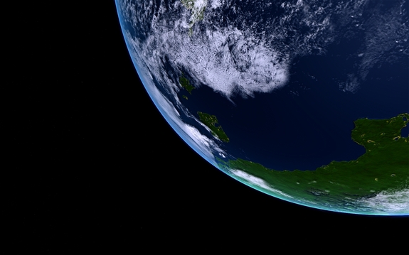 the spacecraft is fully operational. We're now plotting our Mun trip. Here's a test photo from the camera (220km)