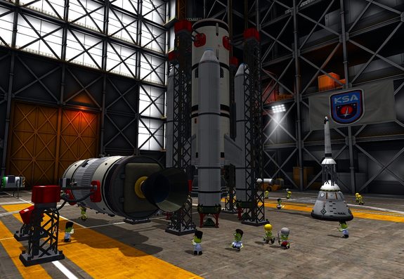 one last look at Mun I in the VAB as they prepare for final staging and roll out tomorrow evening