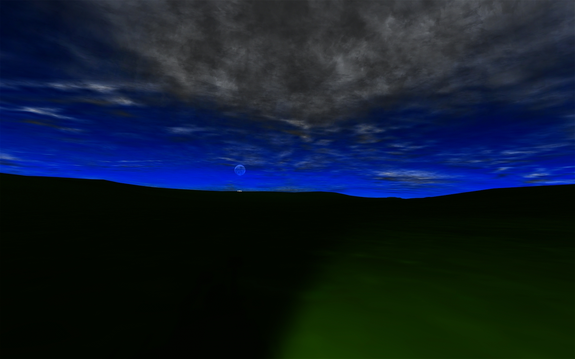 ground level enough for mast cam to be raised shortly for a photo. VAB is sticking up just over the hill. 5.6Km to W2