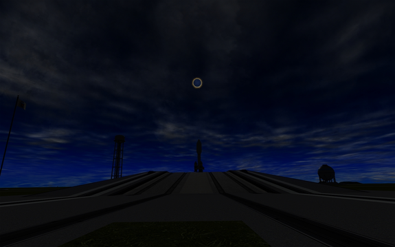 the eclipse has reached totality. Can't say the same for the fuel tanks yet though!
