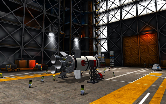VAB was working on the Mk1-2 lift stage today, also we have our new Mk1-2 capsule. IP ComSat II mating is tomorrow
