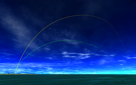 a look at ComSat Minmus I ascent trajectory vs. Docking Test Probe back in Dec that suffered the altitude error