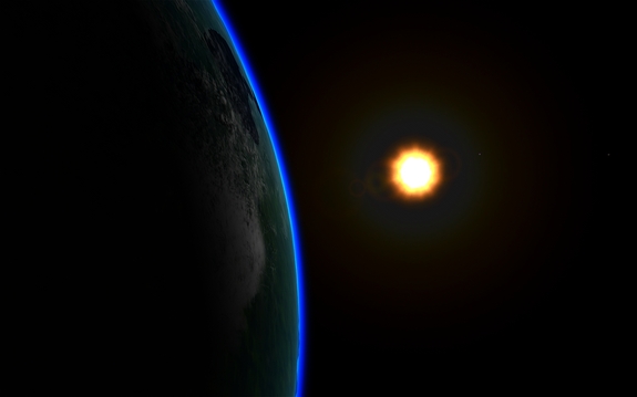 in the meantime, here is Desson's first photo from orbit at 91km