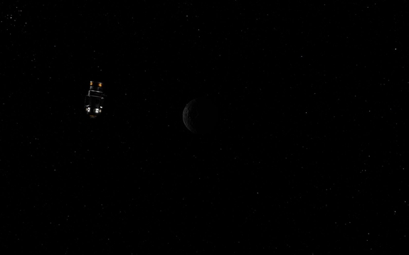 we moved the Mun transfer stage back in close for both craft to take shots w/ their cams